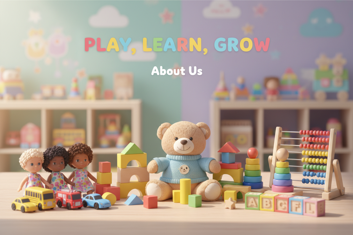 About Us, banner image for kids toys store